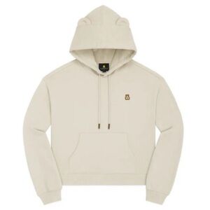 Teddy Fresh Cream Hoodie with Bear Logo